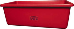 Remco - 70 Gal Red Rectangular Polyethylene Tub - 17" High x 26-1/2" Diam - Best Tool & Supply