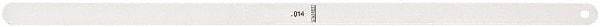 Starrett - Feeler Gages   Thickness (Decimal Inch): 0.0140    Leaf Length (Inch): 12 - Best Tool & Supply