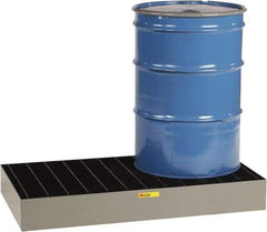 Little Giant - 33 Gal Sump Capacity, Steel Platform - Low Profile - 51" Long x 26" Wide x 6-1/2" High, 3,000 Lb Capacity - Best Tool & Supply