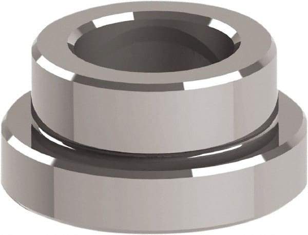 Jergens - Ball Lock System Compatible, Reverse Mount Modular Fixturing Receiver Bushing - 50mm ID x 2.6378" OD, 2.6378" Overall Height - Best Tool & Supply