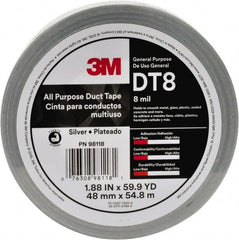 3M - 54.8m x 2" x 11 mil Black Polyethylene Film Duct Tape - Best Tool & Supply