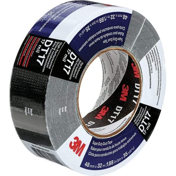 3M - 2" x 54.8m Silver Duct Tape - 8 mil, Rubber Adhesive, Polyethylene Film Backing, Series DT8 - Best Tool & Supply