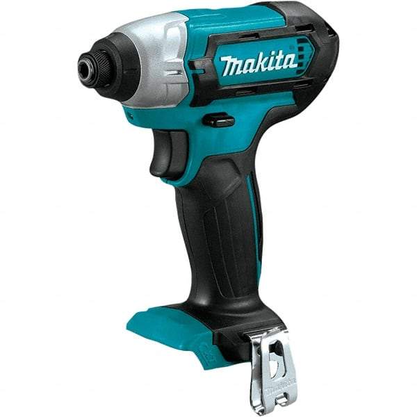 Makita - 12 Volt, 1/4" Drive, 80 Ft/Lb Torque, Cordless Impact Driver - Pistol Grip Handle, 2600 RPM, Lithium-Ion, Bare Tool - Best Tool & Supply