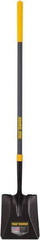 True Temper - 10-3/8" High x 9-3/4" Wide Square Steel Shovel - 47" Long Fiberglass Straight Handle, Turned - Best Tool & Supply