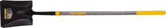 True Temper - 10-3/8" High x 9-3/4" Wide Square Steel Shovel - 45" Long Wood Straight Handle, Turned - Best Tool & Supply