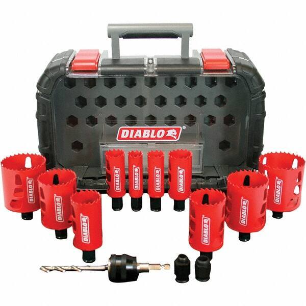 Freud - Hole Saw Kits Minimum Saw Diameter (Inch): 7/8 Maximum Saw Diameter (Inch): 2-9/16 - Best Tool & Supply