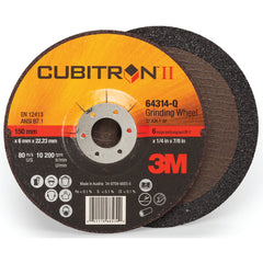 ‎3M Cubitron II Depressed Center Grinding Wheel 64320 T27 Quick Change 4-1/2″ × 1/4″ × 5/8-11 - Best Tool & Supply