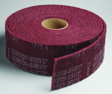 6'' x 30 ft. - Grade A Medium Grit - Scotch-Brite Clean & Finish Non Woven Abrasive Roll - Best Tool & Supply