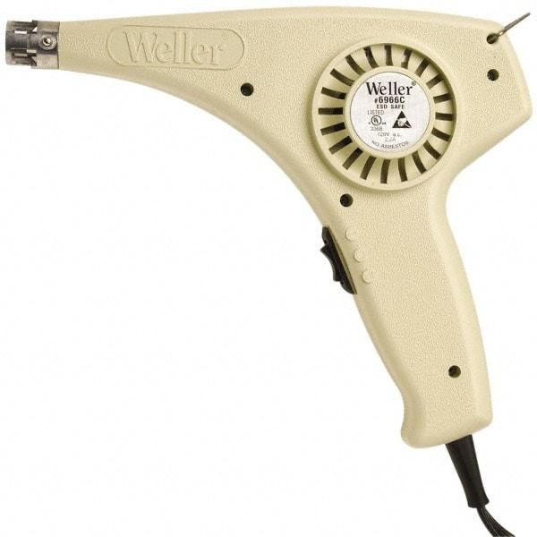 Weller - 399 to 427, 750 to 800°F Heat Setting, 10.6, 17.6, 3.6 CFM Air Flow, Heat Gun - 120 Volts, 6 Amps, 250 Watts, 6' Cord Length - Best Tool & Supply