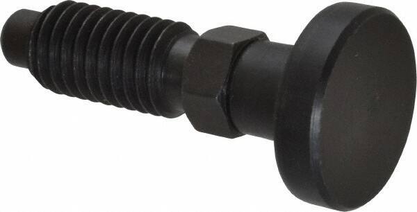 Gibraltar - 1/2-13, 1" Thread Length, 0.31" Max Plunger Diam, 0.5 Lb Init to 1.75 Lb Final End Force, Knob Handle Plunger - Delrin Knob, 1-1/4" Body Length, 1" Length Under Head/Shoulder, 1/4" Plunger Projection - Best Tool & Supply