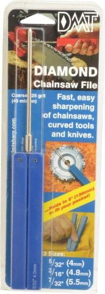 DMT - 9-1/2" OAL Coarse Round Chainsaw File Diamond File - 5/32" Wide x 5/32" Thick, 3-3/4 LOC, Blue, 325 Grit - Best Tool & Supply