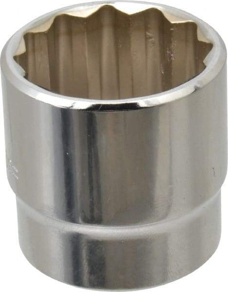 Blackhawk by Proto - 15/16", 3/8" Drive, Standard Hand Socket - 12 Points, 1-7/32" OAL, Chrome Finish - Best Tool & Supply