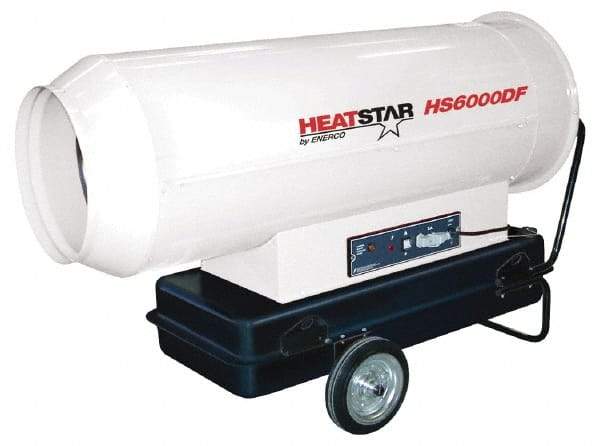 Heatstar - 610,000 BTU Rating, Diesel Forced Air Heater - 14,250 Sq Ft Max Heating Area, 35.6 Gal Capacity, Fuel with Diesel, Kerosene, JP-8 & Jet8 - Best Tool & Supply