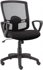 ALERA - 23-5/8" High Office/Managerial/Executive Chair - 20" Wide x 19" Deep, Fabric Mesh Seat, Black - Best Tool & Supply