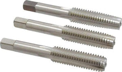 Cleveland - 1/2-13 UNC, 4 Flute, Bottoming, Plug & Taper, Bright Finish, High Speed Steel Tap Set - Right Hand Cut, 3-3/8" OAL, 0.94" Thread Length - Best Tool & Supply