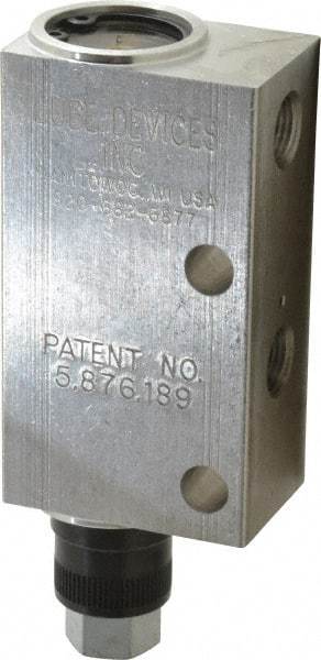 LDI Industries - 0.16 cc Output per Cycle, 1 Outlet Central Lubrication System Air-Operated Pump - 1" Wide x 4-3/64" High, Oil/Grease, 1/8-27 Outlet Thread, NPTF - Best Tool & Supply