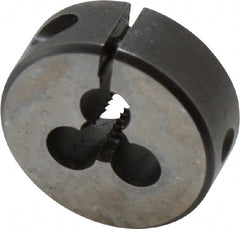 Cle-Line - #10-24 UNC High Speed Steel Round Adjustable Die - Best Tool & Supply