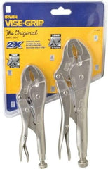 Irwin - 2 Piece Locking Plier Set - Comes in Display Card - Best Tool & Supply