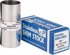 Made in USA - Metal Shim Stock   Type: Shim Stock Roll    Material: Stainless Steel - Best Tool & Supply