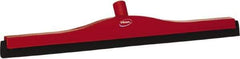 Vikan - 24" Foam Rubber Blade Bench Squeegee - Double Edge, Red, Plastic Holder - Best Tool & Supply