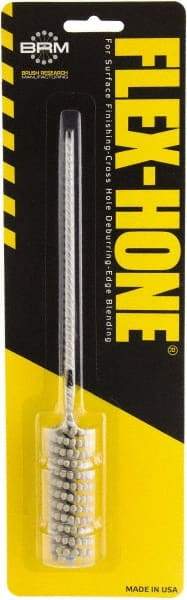 Brush Research Mfg. - 0.709" to 3/4" Bore Diam, 0.8333333 Grit, Aluminum Oxide Flexible Hone - Extra Fine, 8" OAL - Best Tool & Supply