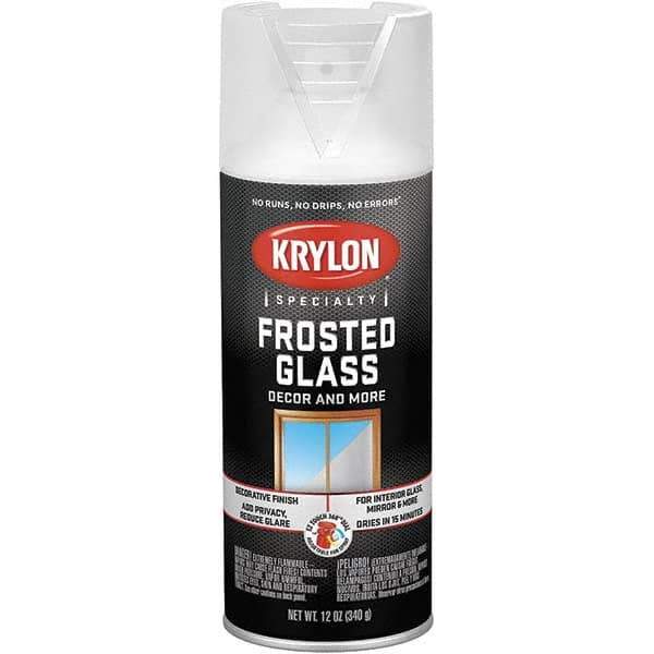 Krylon - Frosted Glass (Color), Frosted, Glass Frosting Spray Paint - 12 oz Container - Best Tool & Supply