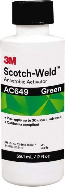 3M - 2 Fl Oz, Green Adhesive Activator - For Use with Threadlockers, Pipe Sealants, Retaining Compounds, Gasket Makers - Best Tool & Supply