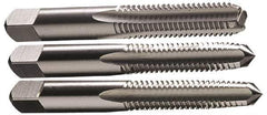 Hertel - #0-80 UNF, 2 Flute, Bottoming, Plug & Taper, Bright Finish, High Speed Steel Tap Set - 1-5/8" OAL, 2B/3B Class of Fit - Best Tool & Supply