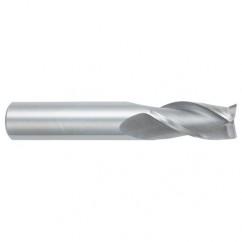 16mm Dia. x 89mm Overall Length 3-Flute Square End Solid Carbide SE End Mill-Round Shank-Center Cutting-Uncoated - Best Tool & Supply