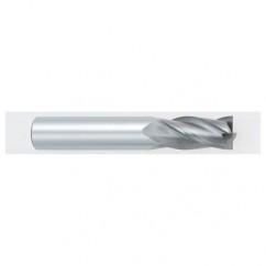 13/32 Dia. x 2-3/4 Overall Length 4-Flute Square End Solid Carbide SE End Mill-Round Shank-Center Cutting-Uncoated - Best Tool & Supply