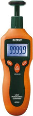 Extech - Accurate up to 0.05%, Contact and Noncontact Tachometer - 6.2 Inch Long x 2.3 Inch Wide x 1.6 Inch Meter Thick, 2 to 99,999 RPM Measurement - Best Tool & Supply