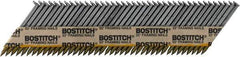 Stanley Bostitch - 11 Gauge 0.131" Shank Diam 3-1/2" Long Framing Nails for Power Nailers - Steel, Bright Finish, Smooth Shank, Angled Stick Paper Tape Collation, Round Head - Best Tool & Supply