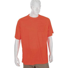 Ergodyne - Size 5XL, Orange, High Visibility, Short Sleeve T-Pocket, - 1 Pocket, Polyester - Best Tool & Supply