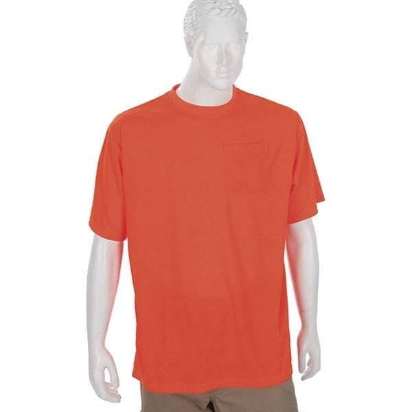 Ergodyne - Size 2XL, Orange, High Visibility, Short Sleeve T-Pocket, - 1 Pocket, Polyester - Best Tool & Supply