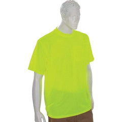 Ergodyne - Size 3XL, Lime, High Visibility, Short Sleeve T-Pocket, - 1 Pocket, Polyester - Best Tool & Supply