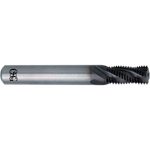 OSG - UNF, 0.096" Cutting Diam, 3 Flute, Solid Carbide Helical Flute Thread Mill - Internal Thread, 0.068" LOC, 1.661" OAL, 1/4" Shank Diam - Best Tool & Supply