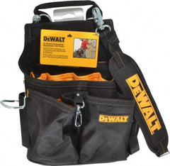 DeWALT - 14 Pocket Electrician's Holster - Ballistic Polyester, Black & Yellow, 12" Wide x 15" High - Best Tool & Supply