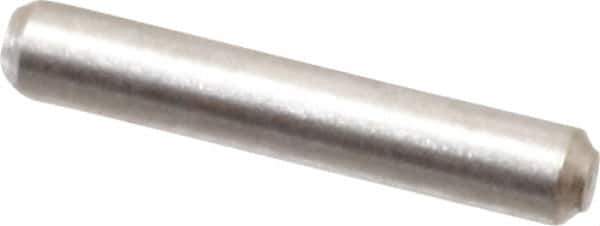 Value Collection - 1/16" Diam x 3/8" Pin Length 316 Stainless Steel Standard Dowel Pin - Bright Finish, 2 Beveled End - Best Tool & Supply