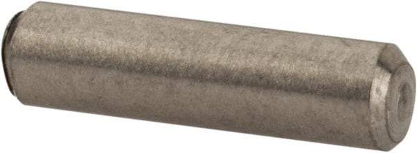 Value Collection - 3/32" Diam x 3/8" Pin Length 316 Stainless Steel Standard Dowel Pin - Bright Finish, 2 Beveled End - Best Tool & Supply