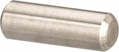 Value Collection - 1/8" Diam x 3/8" Pin Length 316 Stainless Steel Standard Dowel Pin - Bright Finish, 2 Beveled End - Best Tool & Supply