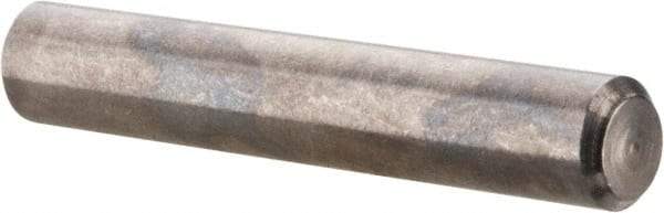 Value Collection - 1/8" Diam x 3/4" Pin Length 316 Stainless Steel Standard Dowel Pin - Bright Finish, 2 Beveled End - Best Tool & Supply