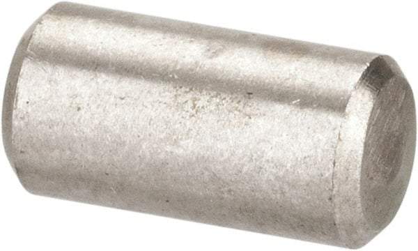 Value Collection - 3/16" Diam x 3/8" Pin Length 316 Stainless Steel Standard Dowel Pin - Bright Finish, 2 Beveled End - Best Tool & Supply