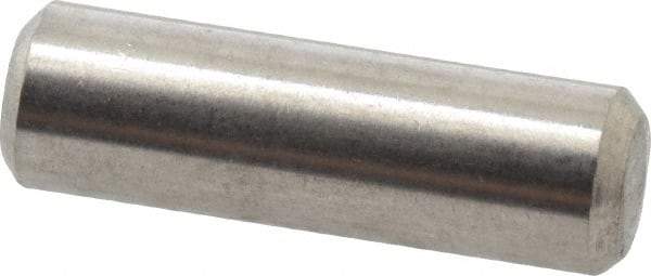 Value Collection - 3/16" Diam x 5/8" Pin Length 316 Stainless Steel Standard Dowel Pin - Bright Finish, 2 Beveled End - Best Tool & Supply