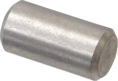 Value Collection - 1/4" Diam x 1/2" Pin Length 316 Stainless Steel Standard Dowel Pin - Bright Finish, 2 Beveled End - Best Tool & Supply