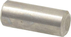 Value Collection - 1/4" Diam x 5/8" Pin Length 316 Stainless Steel Standard Dowel Pin - Bright Finish, 2 Beveled End - Best Tool & Supply