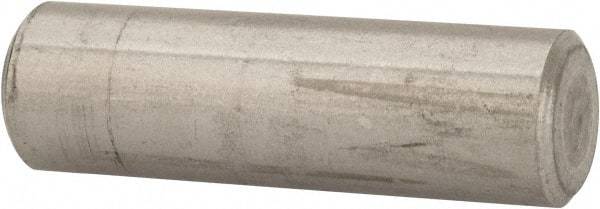 Value Collection - 3/8" Diam x 1-1/4" Pin Length 316 Stainless Steel Standard Dowel Pin - Bright Finish, 2 Beveled End - Best Tool & Supply