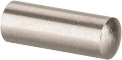 Value Collection - 3mm Diam x 8mm Pin Length 316 Stainless Steel Standard Dowel Pin - Bright Finish, 1 Rounded End - Best Tool & Supply