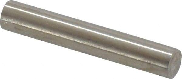 Value Collection - 4mm Diam x 24mm Pin Length 316 Stainless Steel Standard Dowel Pin - Bright Finish, 1 Rounded End - Best Tool & Supply