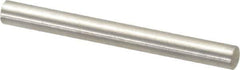 Value Collection - 4mm Diam x 40mm Pin Length 316 Stainless Steel Standard Dowel Pin - Bright Finish, 1 Rounded End - Best Tool & Supply