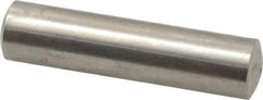 Value Collection - 8mm Diam x 32mm Pin Length 316 Stainless Steel Standard Dowel Pin - Bright Finish, 1 Rounded End - Best Tool & Supply